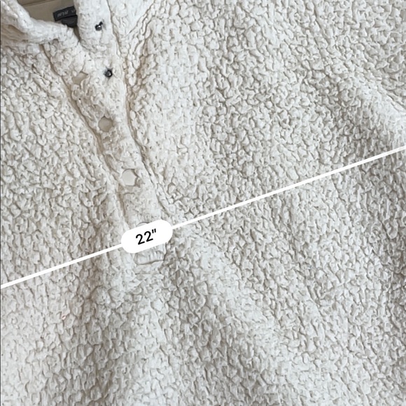 Aerie white Sherpa pullover jacket - Picture 3 of 5